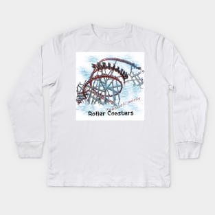 Roller Coasters - Fantastic world Kids Long Sleeve T-Shirt